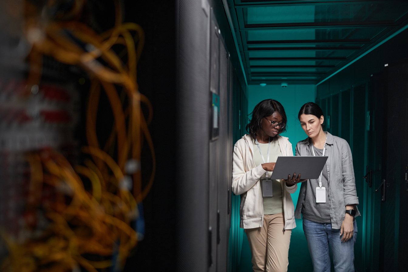 Women Managing Servers in Data Center